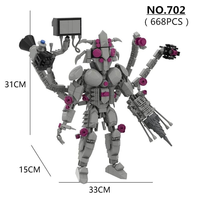 New Skibidi Toilet Building Blocks Set For Boys Xmas Gifts - ToylandEU