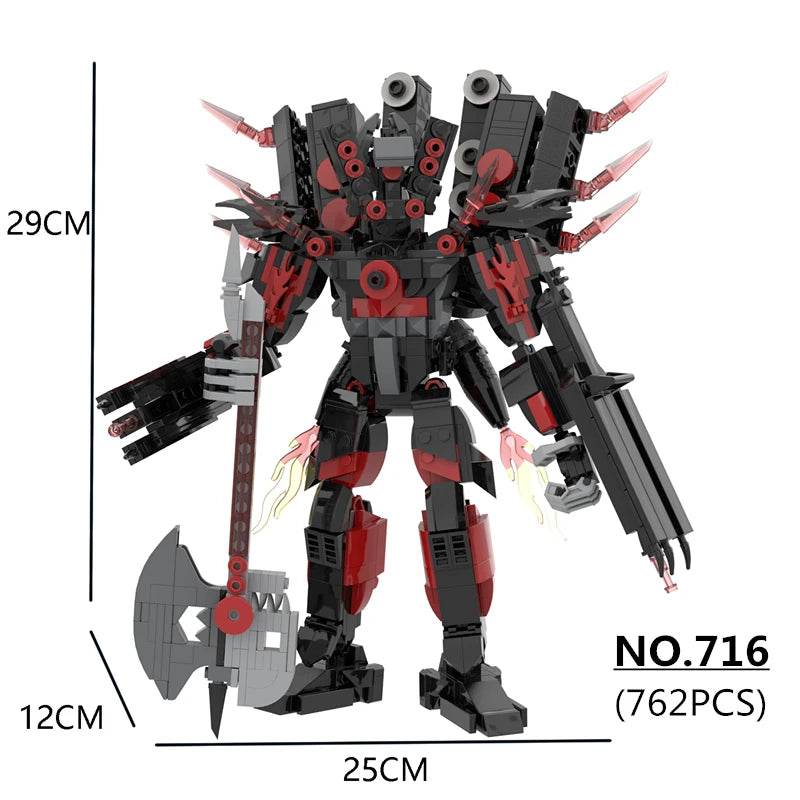 New Skibidi Toilet Building Blocks Set For Boys Xmas Gifts - ToylandEU