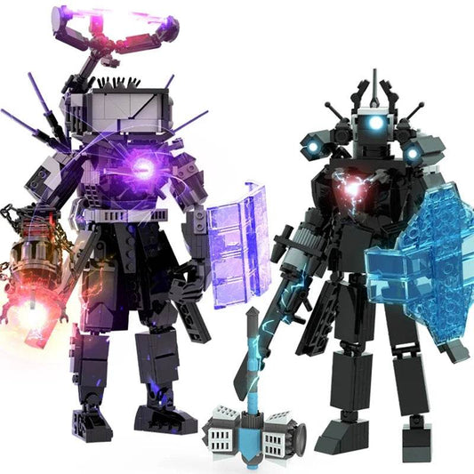 New Skibidi Toileted Giant Titan TVman Upgrade Speakerman Building Blocks Animation Figure Model Toys for Kids Ideas Gifts Christmas - ToylandEU