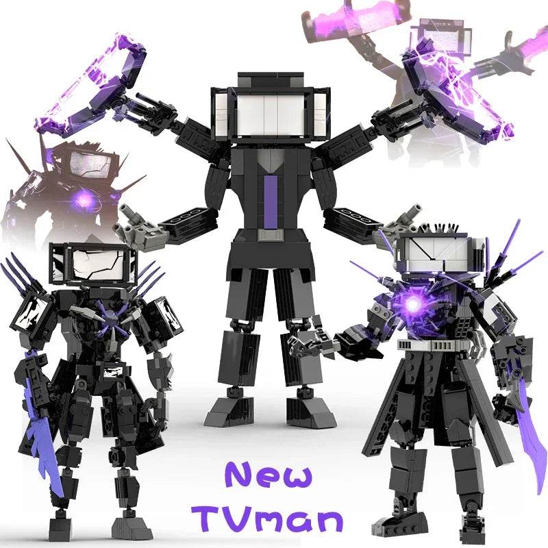 New Skibidi Toileted Giant Titan TVman Upgrade Speakerman Building Blocks Animation Figure Model Toys for Kids Ideas Gifts Christmas - ToylandEU