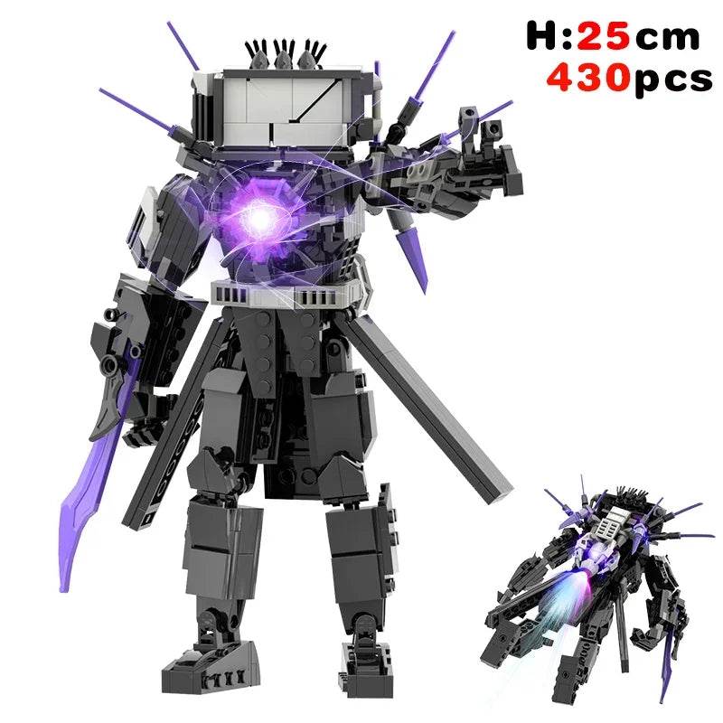 New Skibidi Toileted Giant Titan TVman Upgrade Speakerman Building Blocks Animation Figure Model Toys for Kids Ideas Gifts Christmas - ToylandEU