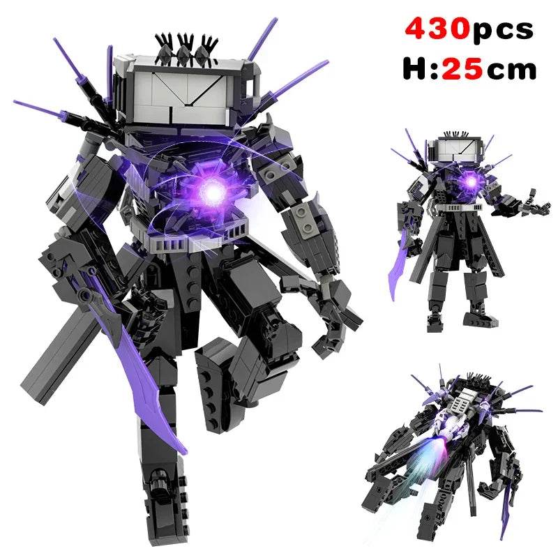 New Skibidi Toileted Giant Titan TVman Upgrade Speakerman Building Blocks Animation Figure Model Toys for Kids Ideas Gifts Christmas - ToylandEU