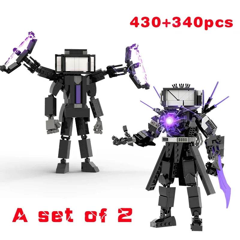 New Skibidi Toileted Giant Titan TVman Upgrade Speakerman Building Blocks Animation Figure Model Toys for Kids Ideas Gifts Christmas - ToylandEU