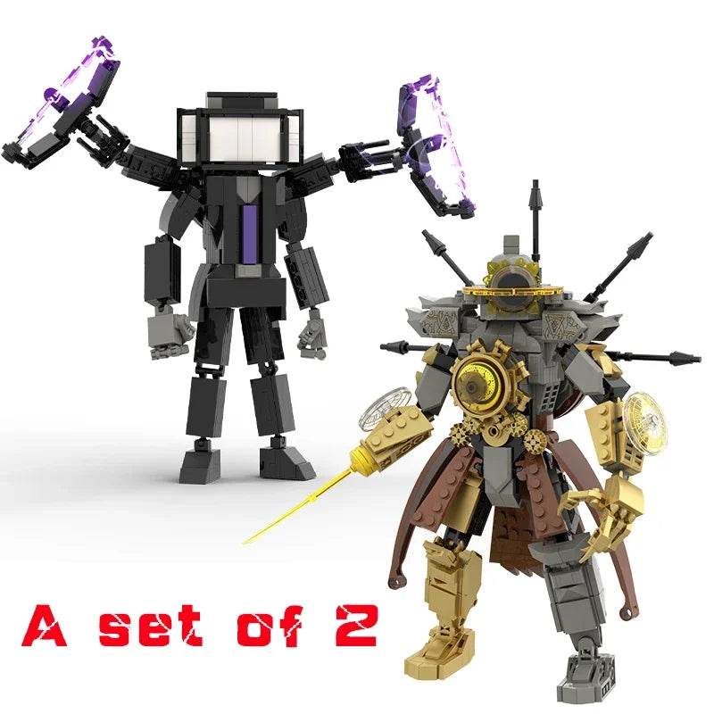 New Skibidi Toileted Giant Titan TVman Upgrade Speakerman Building Blocks Animation Figure Model Toys for Kids Ideas Gifts Christmas - ToylandEU