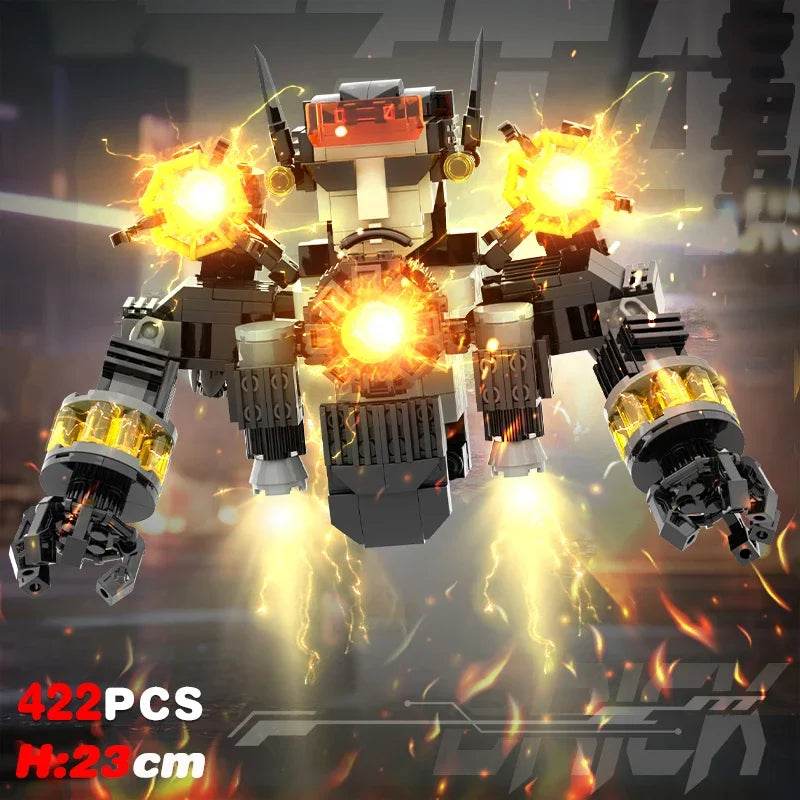 New Skibidi Toileted Giant Titan TVman Upgrade Speakerman Building Blocks Animation Figure Model Toys for Kids Ideas Gifts Christmas - ToylandEU