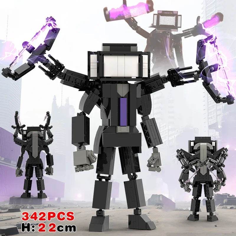 New Skibidi Toileted Giant Titan TVman Upgrade Speakerman Building Blocks Animation Figure Model Toys for Kids Ideas Gifts Christmas - ToylandEU