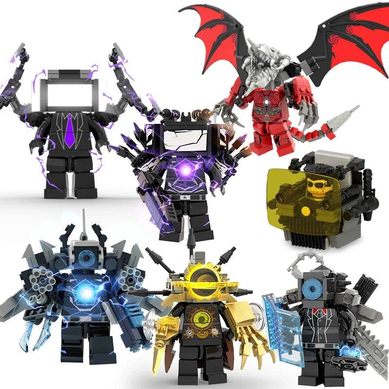 New Skibidi Toileted TVman Multi Joined Action Figures Toy - ToylandEU