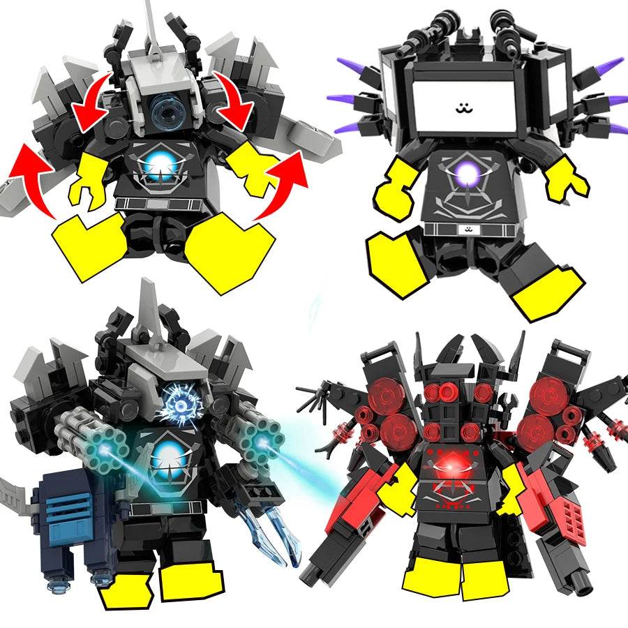 New Skibidi Toileted TVman Multi Joined Action Figures Toy - ToylandEU