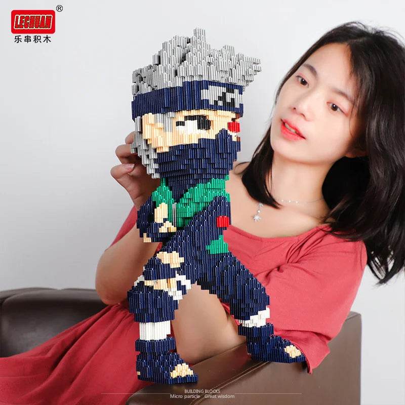 New Small Particle Assembled Building Blocks Adult High Difficulty Puzzle Card Kakashi Jiraiya Toy Gift - ToylandEU