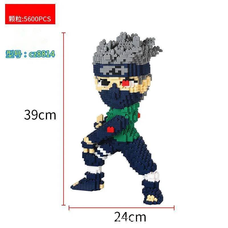 New Small Particle Assembled Building Blocks Adult High Difficulty Puzzle Card Kakashi Jiraiya Toy Gift - ToylandEU