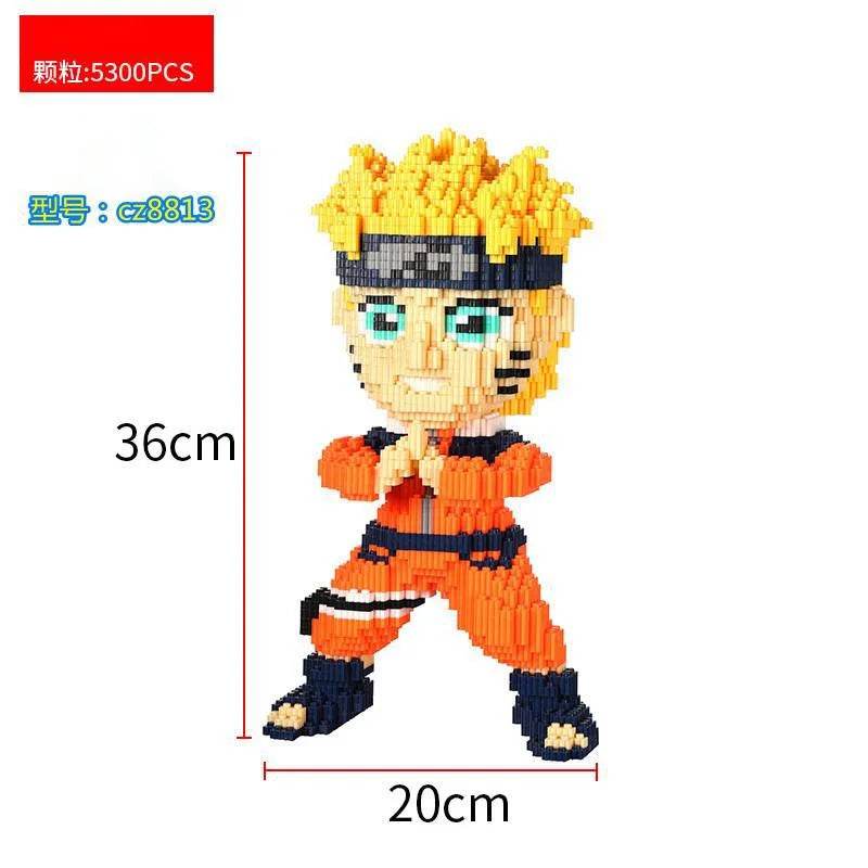 New Small Particle Assembled Building Blocks Adult High Difficulty Puzzle Card Kakashi Jiraiya Toy Gift - ToylandEU
