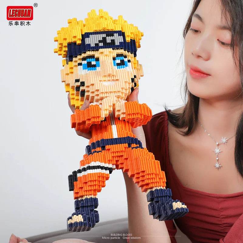 New Small Particle Assembled Building Blocks Adult High Difficulty Puzzle Card Kakashi Jiraiya Toy Gift - ToylandEU