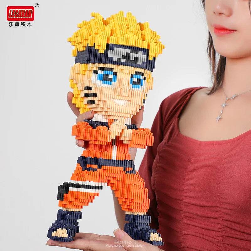 New Small Particle Assembled Building Blocks Adult High Difficulty Puzzle Card Kakashi Jiraiya Toy Gift - ToylandEU