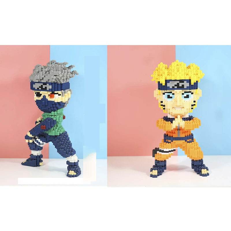 New Small Particle Assembled Building Blocks Adult High Difficulty Puzzle Card Kakashi Jiraiya Toy - ToylandEU