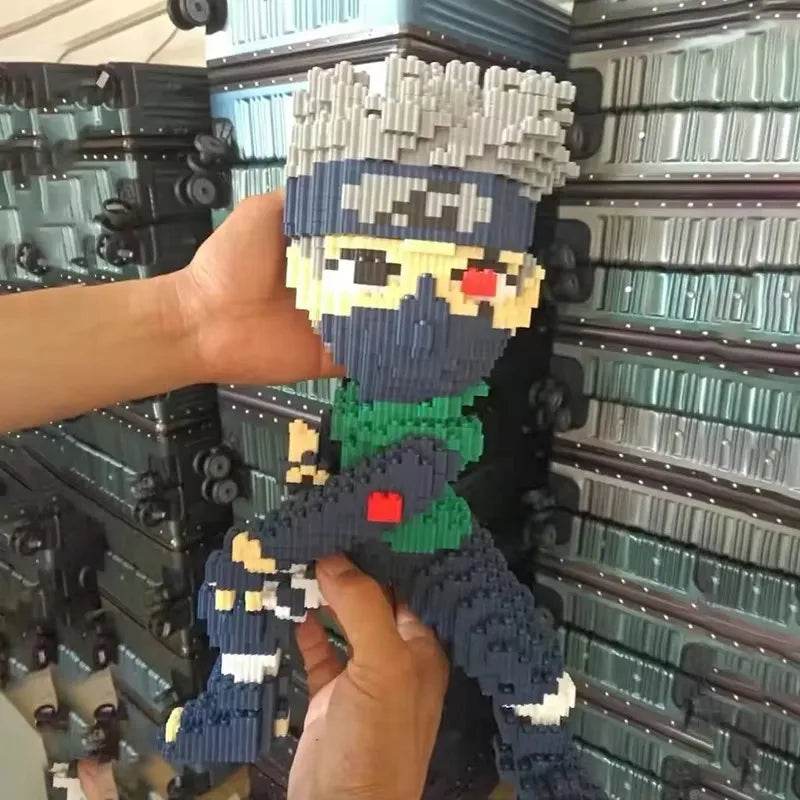 New Small Particle Assembled Building Blocks Adult High Difficulty Puzzle Card Kakashi Jiraiya Toy - ToylandEU