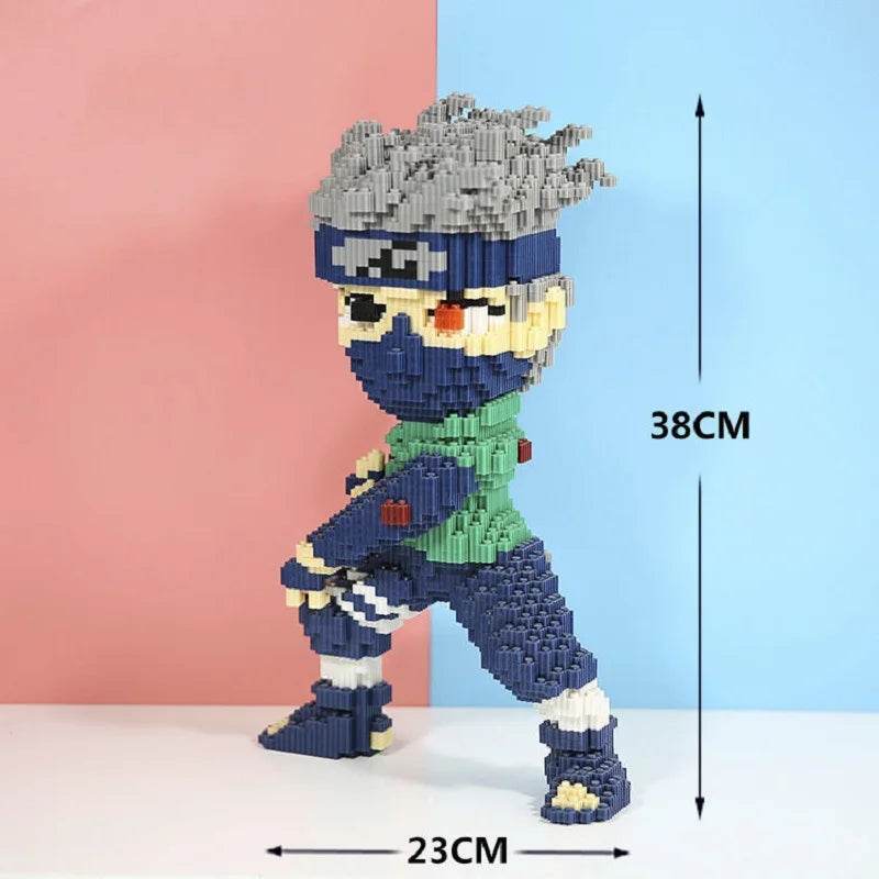 New Small Particle Assembled Building Blocks Adult High Difficulty Puzzle Card Kakashi Jiraiya Toy - ToylandEU