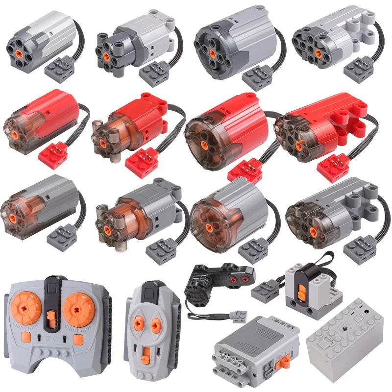 New Technical Motor Parts Building Blocks Power Function PF Model Sets Compatible Train Accessories MOC High-tech Bricks - ToylandEU
