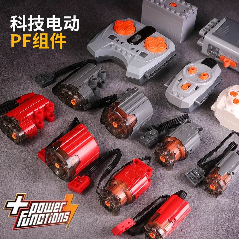 New Technical Motor Parts Building Blocks Power Function PF Model Sets Compatible Train Accessories MOC High-tech Bricks - ToylandEU