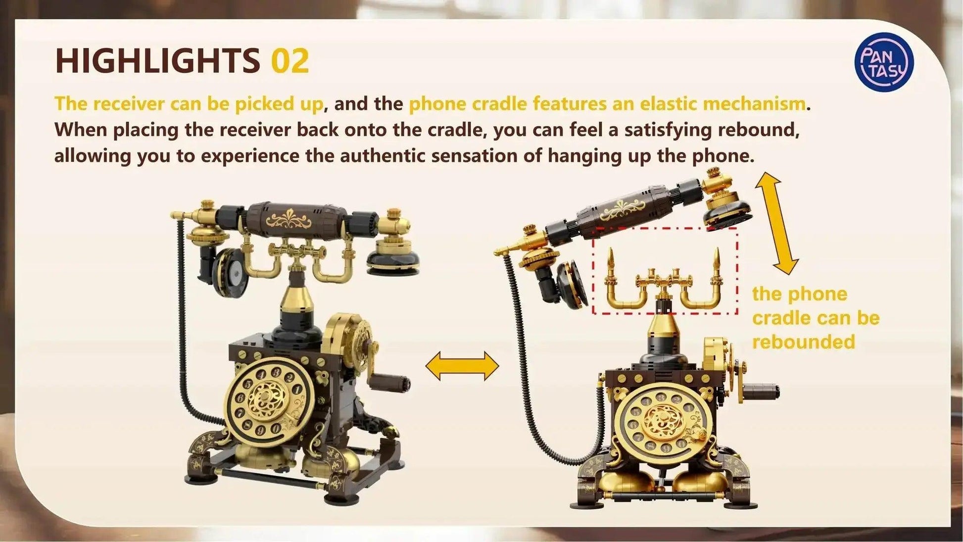  New Vintage Telephone Building Blocks Toys for Kids Decor -  ToylandEU™