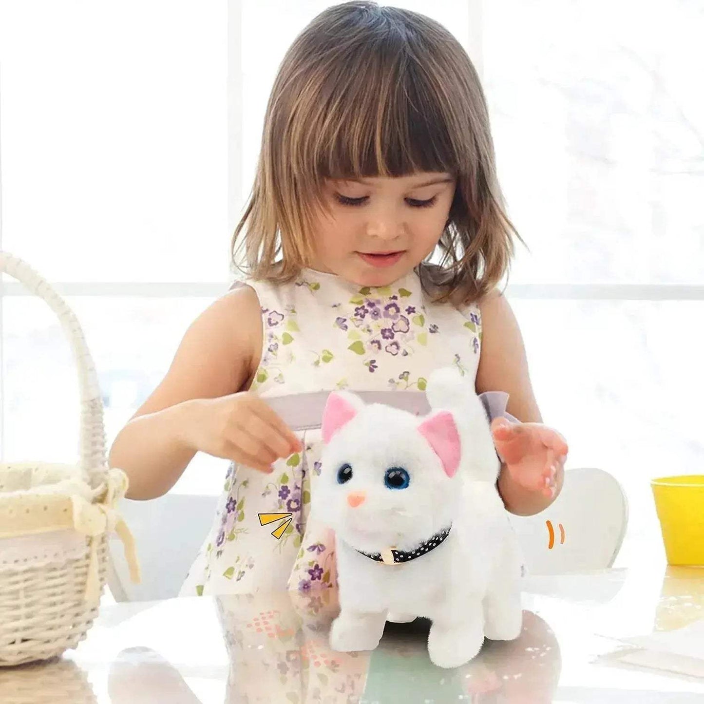 New Walking Kitty Plush Toy Interactive Meowing For Kids - ToylandEU