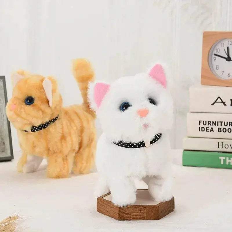 New Walking Kitty Plush Toy Interactive Meowing For Kids - ToylandEU