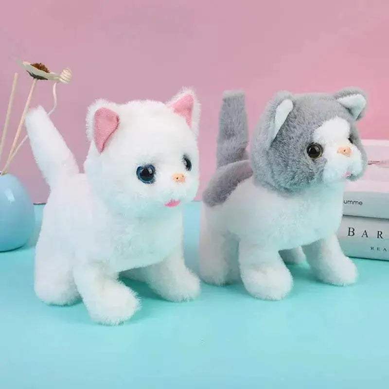 New Walking Kitty Plush Toy Interactive Meowing For Kids - ToylandEU
