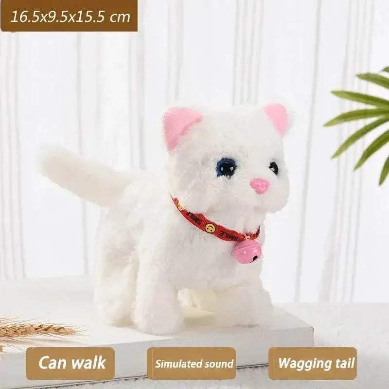New Walking Kitty Plush Toy Interactive Meowing For Kids - ToylandEU