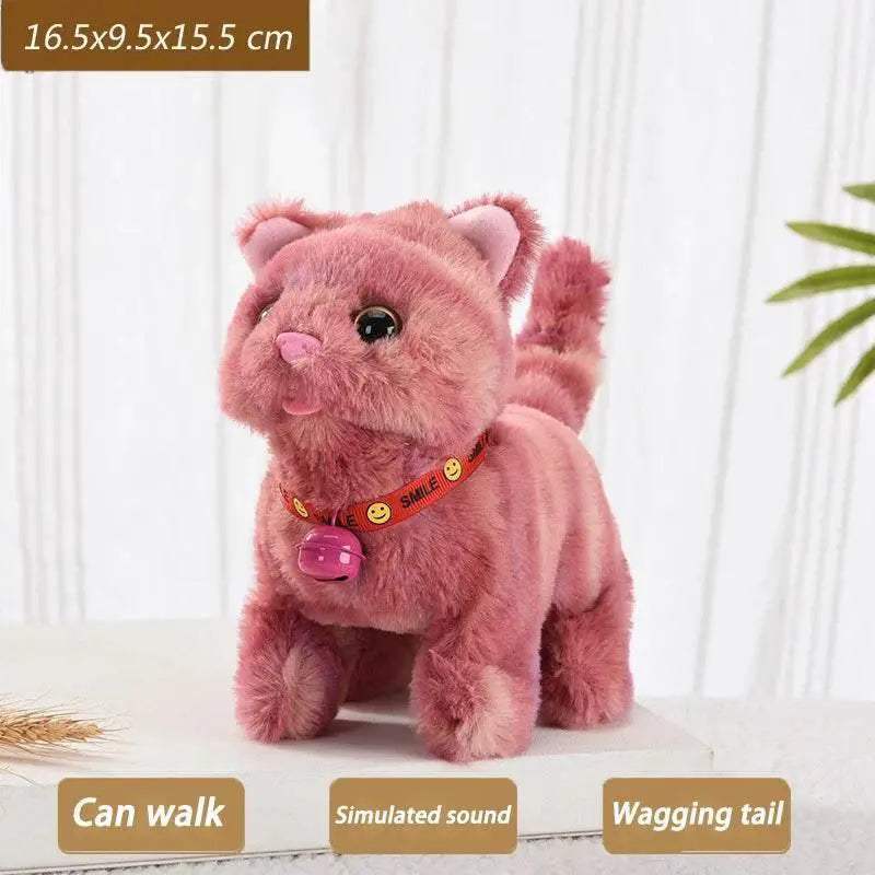 New Walking Kitty Plush Toy Interactive Meowing For Kids - ToylandEU
