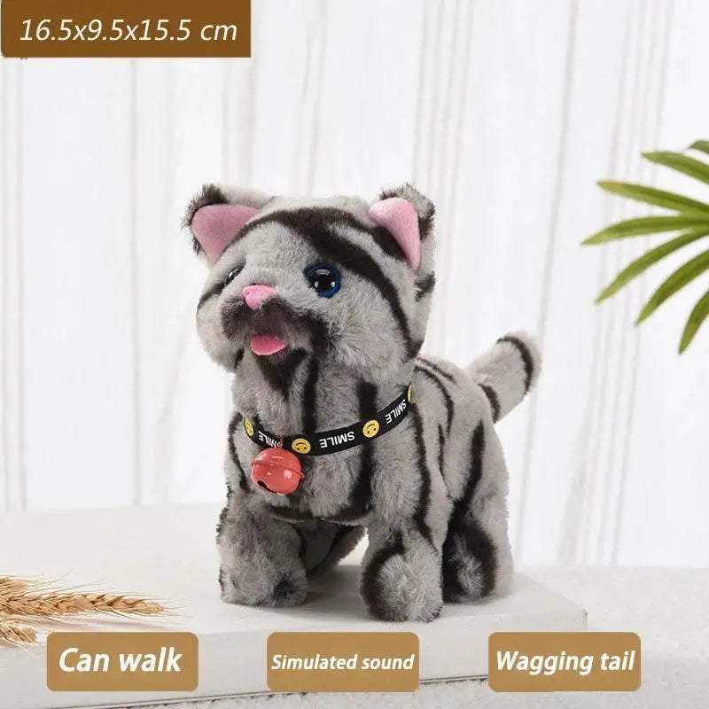 New Walking Kitty Plush Toy Interactive Meowing For Kids - ToylandEU