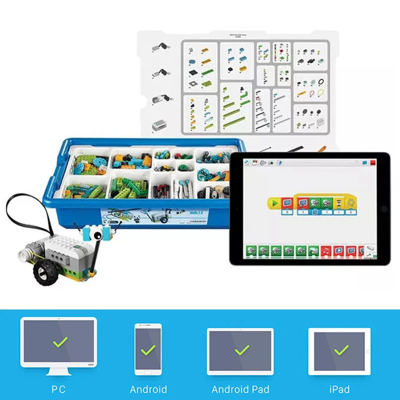 New WeDo 2.0 Core Boxed Robotics Kit Compatible With 45300 Building Blocks For Kids - ToylandEU
