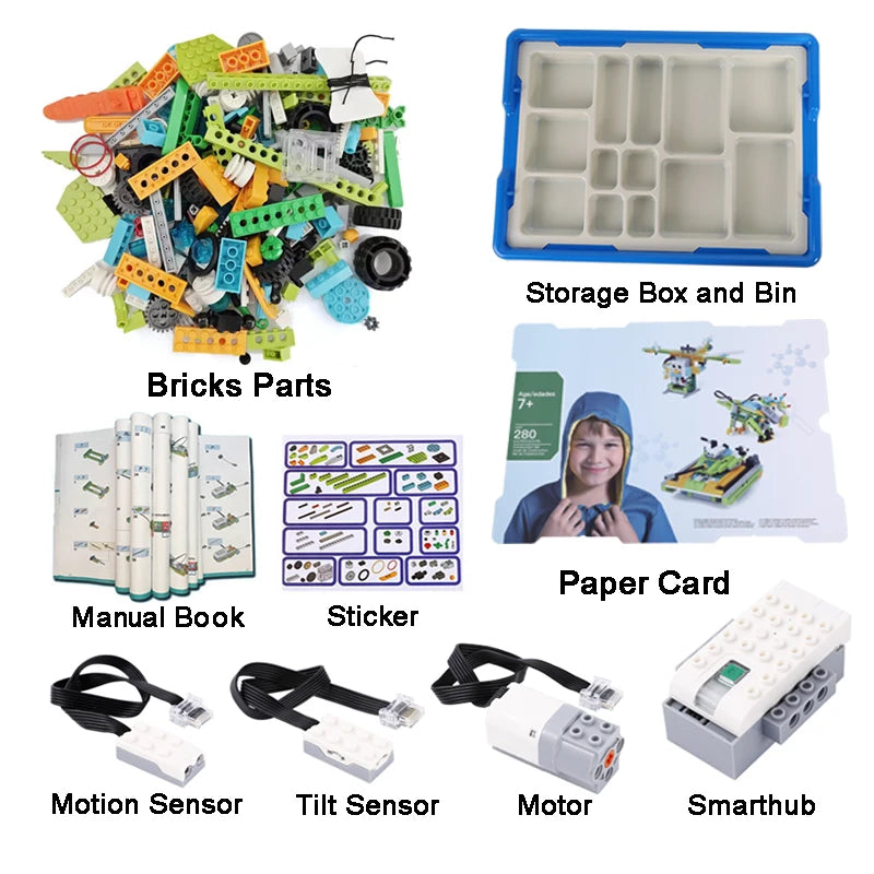 New WeDo 2.0 Core Boxed Robotics Kit Compatible With 45300 Building Blocks For Kids - ToylandEU