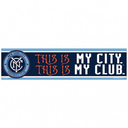 New York City FC 3x12 Decal Bumper Strip Official Licensed - ToylandEU