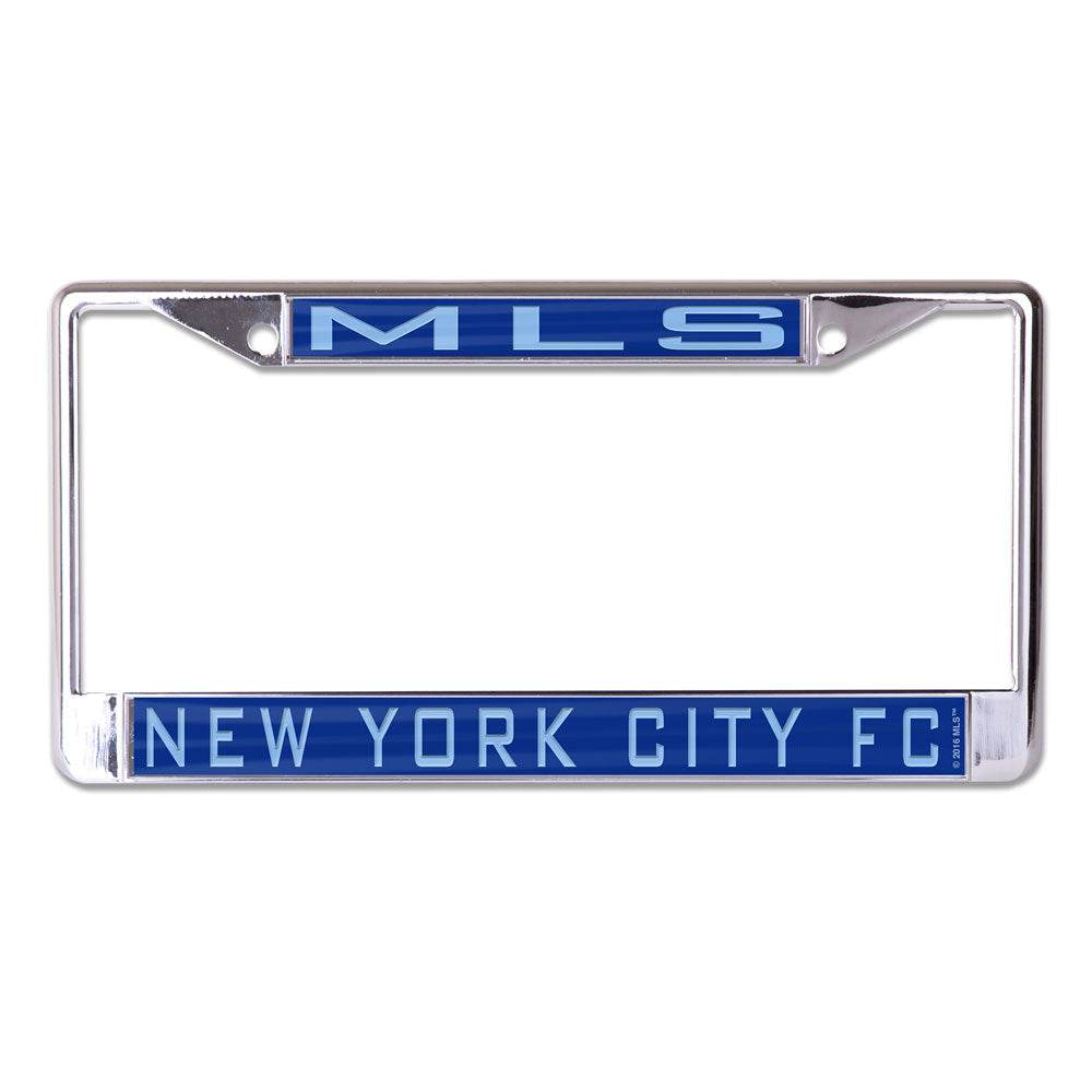 New York City FC Inlaid License Plate Frame Chrome Plated - ToylandEU