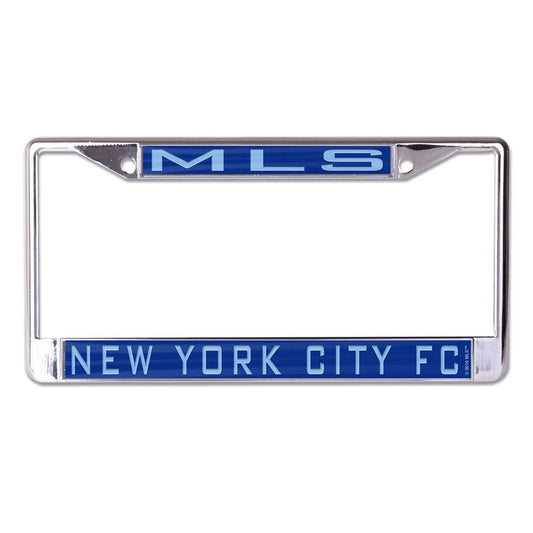 New York City FC Inlaid License Plate Frame Chrome Plated - ToylandEU