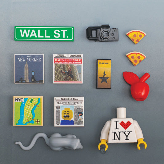 Lego Figure Accessories New York City Pack With 12 Authentic And Custom Parts For City Scenes - ToylandEU