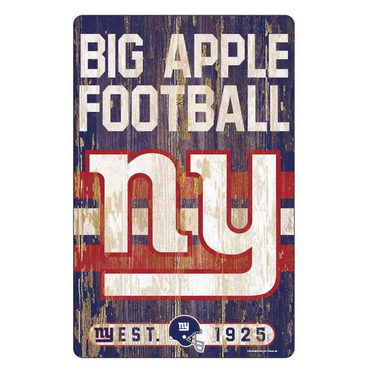  New York Giants 11x17 Wood Slogan Sign Decor Team Colors -  ToylandEU™