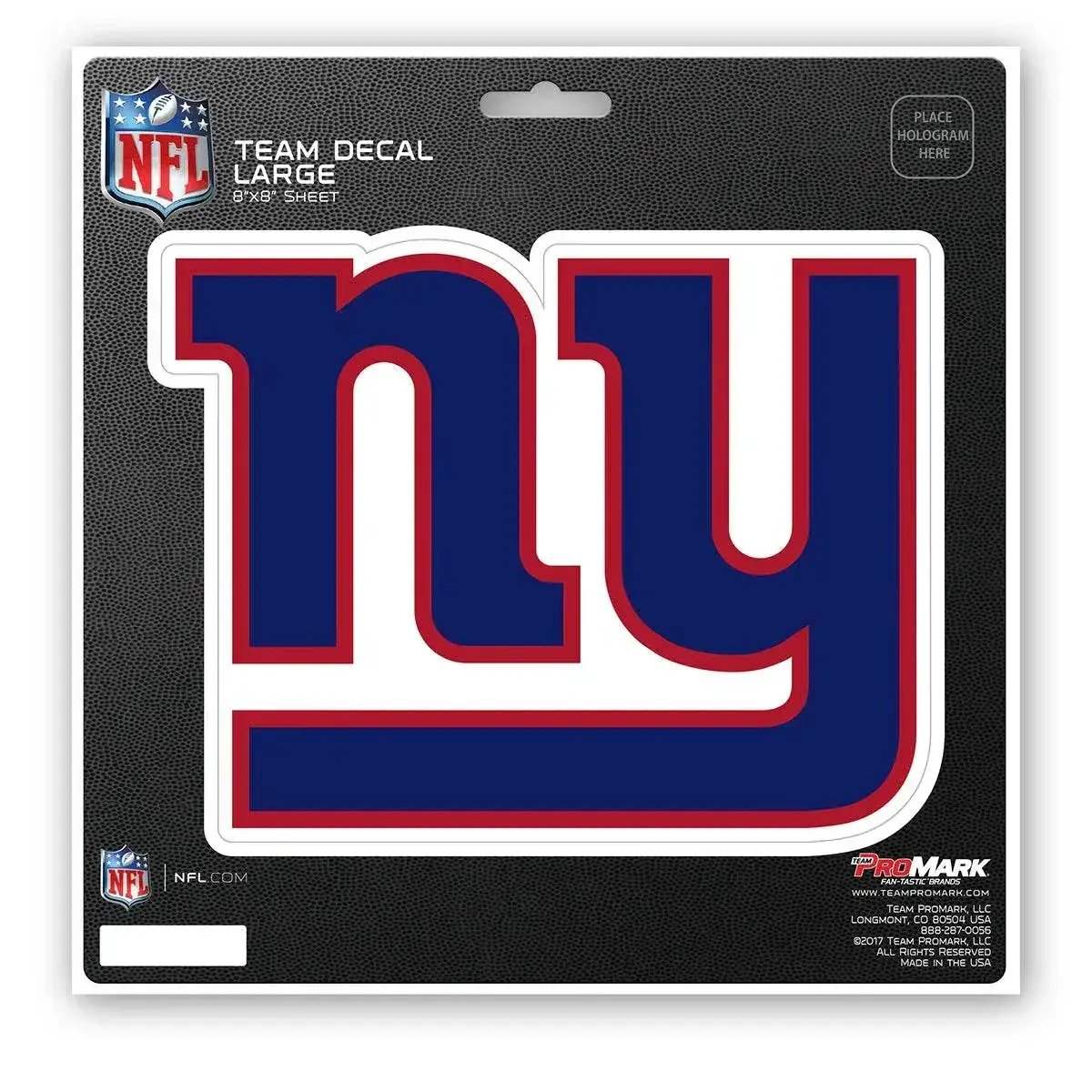 New York Giants 8x8 Die Cut Decal Premium UV Lamination - ToylandEU