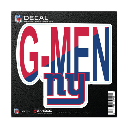 New York Giants All Surface 6x6 Decal Slogan Vinyl Sticker - ToylandEU