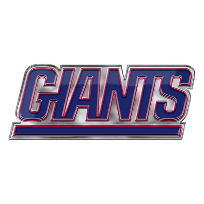 New York Giants Auto Emblem Logo 3D Embossed Aluminum - ToylandEU