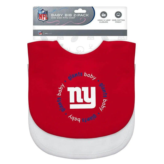  New York Giants Baby Bibs 2 Pack Embroidered Logo Set -  ToylandEU™