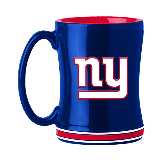 New York Giants Coffee Mug 14oz Sculpted Relief Team Color - ToylandEU