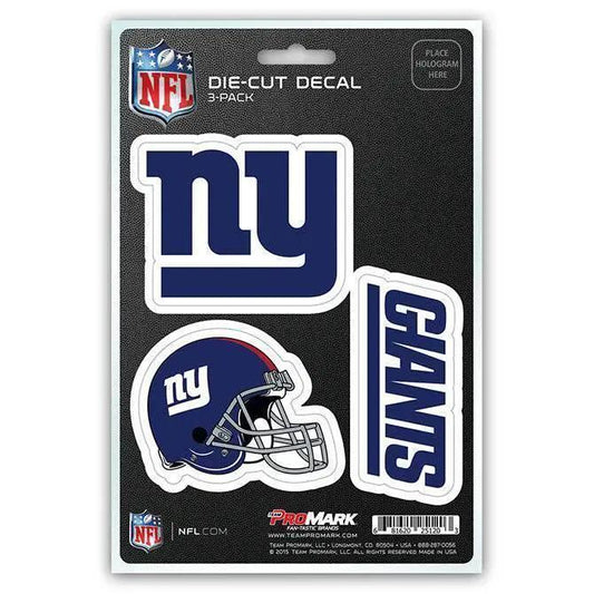  New York Giants Die Cut Decals 3 Pack Premium Vinyl -  ToylandEU™