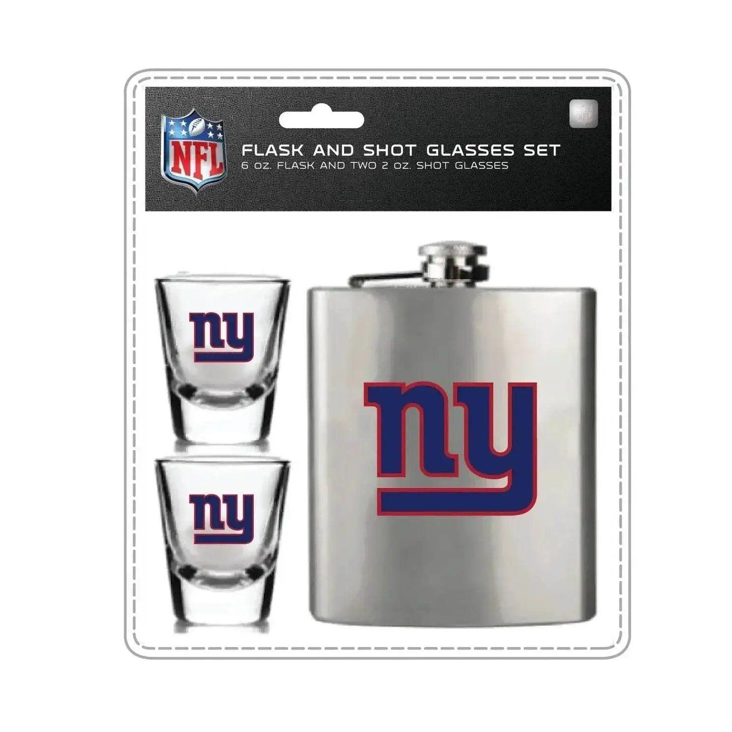  New York Giants Flask And Shot Glass Set By Mojo Licensing -  ToylandEU™