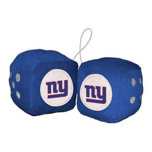New York Giants Fuzzy Dice Plush With Embroidered Logo - ToylandEU