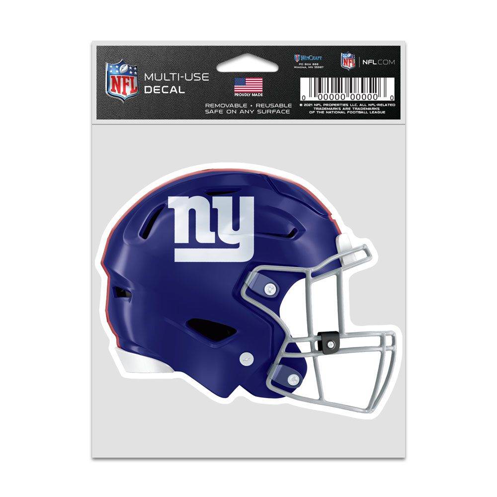New York Giants Helmet Decal 3.75x5 Inch Official Wincraft - ToylandEU