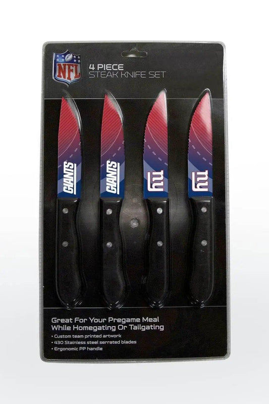  New York Giants Knife Set 4 Pack Serrated Stainless Steel -  ToylandEU™