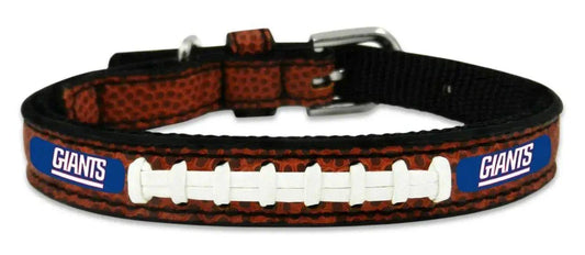  New York Giants Leather Football Dog Collar Toy Gamewear -  ToylandEU™