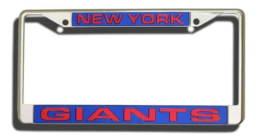  New York Giants License Plate Frame Laser Cut Chrome -  ToylandEU™