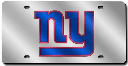  New York Giants License Plate Laser Cut Silver -  ToylandEU™