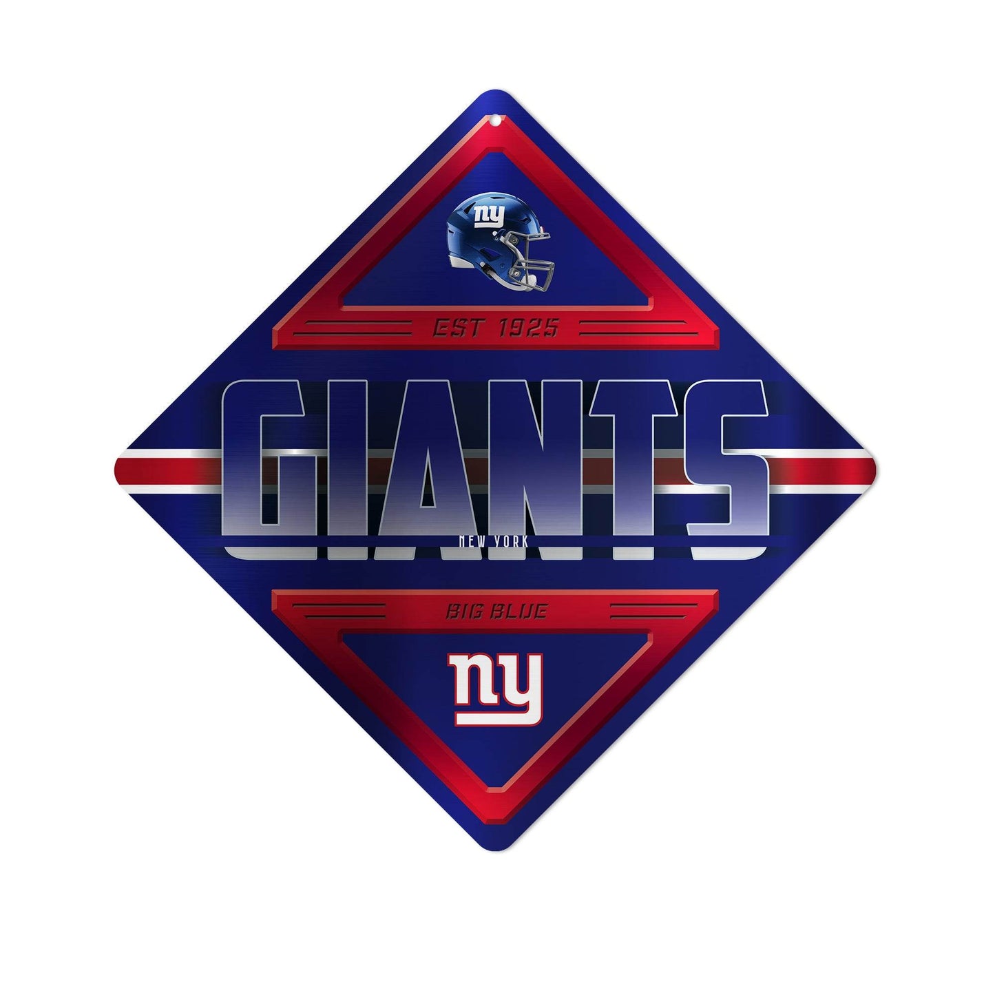 New York Giants Metal Diamond Sign 12 Inch Wall Decor - ToylandEU